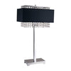Furniture of America Naya Chrome/Black Glam Table Lamp Model L7733BK