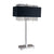 Furniture of America Naya Chrome/Black Glam Table Lamp Model L7733BK