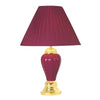 Furniture of America Light Burgundy Transitional Table Lamp (6/Box) Model L94101BD-6PK