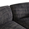 Lakota Modern Dark Grey Fabric Curved Sectional Sofa