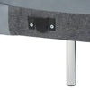 Lamod Italia Mood Contemporary Blue Leather Right Facing Sectional Sofa Model VGCCMOOD-SPAZIO-BLUE-RAF