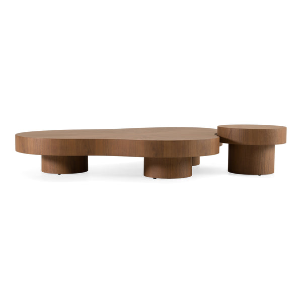 Larch Modern Walnut Nesting Table Set