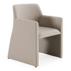 Lasara Modern Beige Fabric Dining Chair