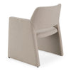 Lasara Modern Beige Fabric Dining Chair