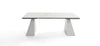Modrest Latrobe Modern White Ceramic Quartz 118" Extendable Dining Table Model VGYFDT8765-5C-WHT-DT