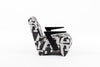 Modrest Leana Modern Black & White Fabric Accent Chair Model VGOD-ZW-23073-BLKWHT