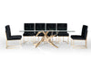 Modrest Legend Modern Glass & Gold Dining Table Model VGVCT8111-GLD