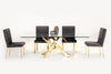 Modrest Legend Modern Glass & Gold Dining Table Model VGVCT8111-GLD