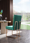 Modrest Legend Modern Green Velvet & Rosegold Dining Chair (Set Of 2) Model VGVCB012-GRN