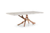 Modrest Legend Modern White Marble & Rosegold Dining Table Model VGVCT8222-M20-WHT-DT