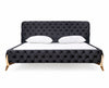 California King Modrest Legend Modern Black Velvet &Amp; Rosegold Bed Model VGVCBD8111-15-BLKROSE-BED-CK