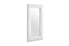 Modrest Legend Modern White Bonded Leather Floor Mirror Model VGVCJ8111-3H-WHT-MIR