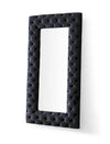Modrest Legend Transitional Black Velvet Floor Mirror Model VGVCJ8111-3H-BLK-MIR