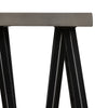 Modrest Richmond Modern Concrete & Black Metal End Table Model VGLBLENO-LT50-01