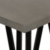 Modrest Richmond Modern Concrete & Black Metal End Table Model VGLBLENO-LT50-01