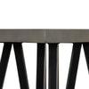 Modrest Richmond Modern Concrete & Black Metal End Table Model VGLBLENO-LT50-01