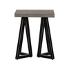 Modrest Richmond Modern Concrete & Black Metal End Table Model VGLBLENO-LT50-01