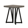 Modrest Richmond Modern Concrete & Black Metal End Table Model VGLBLENO-LT50-01