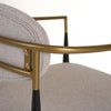 Modrest Liberty Modern Beige Fabric & Black & Gold Accent Chair Model VGDW-L-C500-BGE