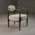 Modrest Liberty Modern Beige Fabric & Black & Gold Accent Chair Model VGDW-L-C500-BGE