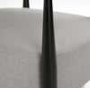Modrest Liberty Modern Light Grey Fabric & Black & Gold Accent Chair Model VGDW-L-C500-009