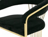 Modrest Linda Modern Black Velvet And Gold Dining Chair Model VGZA-Y429-BLK-DC