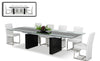 Lisbon Modern Glas Extendable Dining Table Model VGGU-328L-B