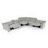 Divani Casa Lloyd Modern Grey Fabric Sectional With Recliners & Console Model VGKMKM510H-SECT-GRY