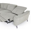 Divani Casa Lloyd Modern Grey Fabric Sectional With Recliners & Console Model VGKMKM510H-SECT-GRY