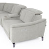 Divani Casa Lloyd Modern Grey Fabric Sectional With Recliners & Console Model VGKMKM510H-SECT-GRY
