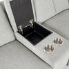 Divani Casa Lloyd Modern Grey Fabric Sectional With Recliners & Console Model VGKMKM510H-SECT-GRY
