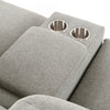 Divani Casa Lloyd Modern Grey Fabric Sectional With Recliners & Console Model VGKMKM510H-SECT-GRY