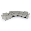 Divani Casa Lloyd Modern Grey Fabric Sectional With Recliners & Console Model VGKMKM510H-SECT-GRY