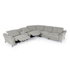 Divani Casa Lloyd Modern Grey Fabric Sectional With Recliners & Console Model VGKMKM510H-SECT-GRY