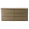 Modrest Lois Modern Beige Shagreen & Brass Dresser Model VGVC-J2408-D