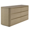 Modrest Lois Modern Beige Shagreen & Brass Dresser Model VGVC-J2408-D