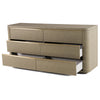 Modrest Lois Modern Beige Shagreen & Brass Dresser Model VGVC-J2408-D
