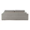 Loki Modern Grey Fabric 3-Seat Sofa