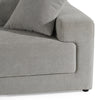 Loki Modern Grey Fabric 3-Seat Sofa