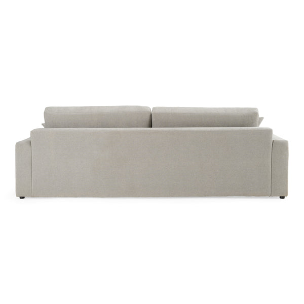 Loki Modern Grey Fabric 4-Seat Sofa