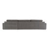 Loki Modern Grey Fabric Right Facing Sectional Sofa