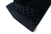 Divani Casa Lori Modern Velvet Glam Black & Gold Sofa Model VGYUHD-1936-BLK-S
