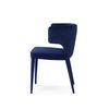 Modrest Lucero Modern Blue Velvet Dining Armchair Model VGYFDC1021F-BLU-DC