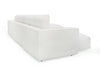 Divani Casa Lulu Modern White Fabric Modular Sectional Sofa With Left Facing Chaise Model VGSX-F22053-LAF-WHT