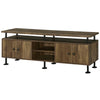 ACME Ensata II Rustic Oak & Black TV Stand Model LV00142
