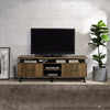 ACME Ensata II Rustic Oak & Black TV Stand Model LV00142