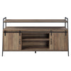 ACME Rashawn Rustic Oak & Black TV Stand Model LV00152