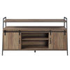 ACME Rashawn Rustic Oak & Black TV Stand Model LV00152