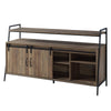 ACME Rashawn Rustic Oak & Black TV Stand Model LV00152