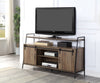 ACME Rashawn Rustic Oak & Black TV Stand Model LV00152